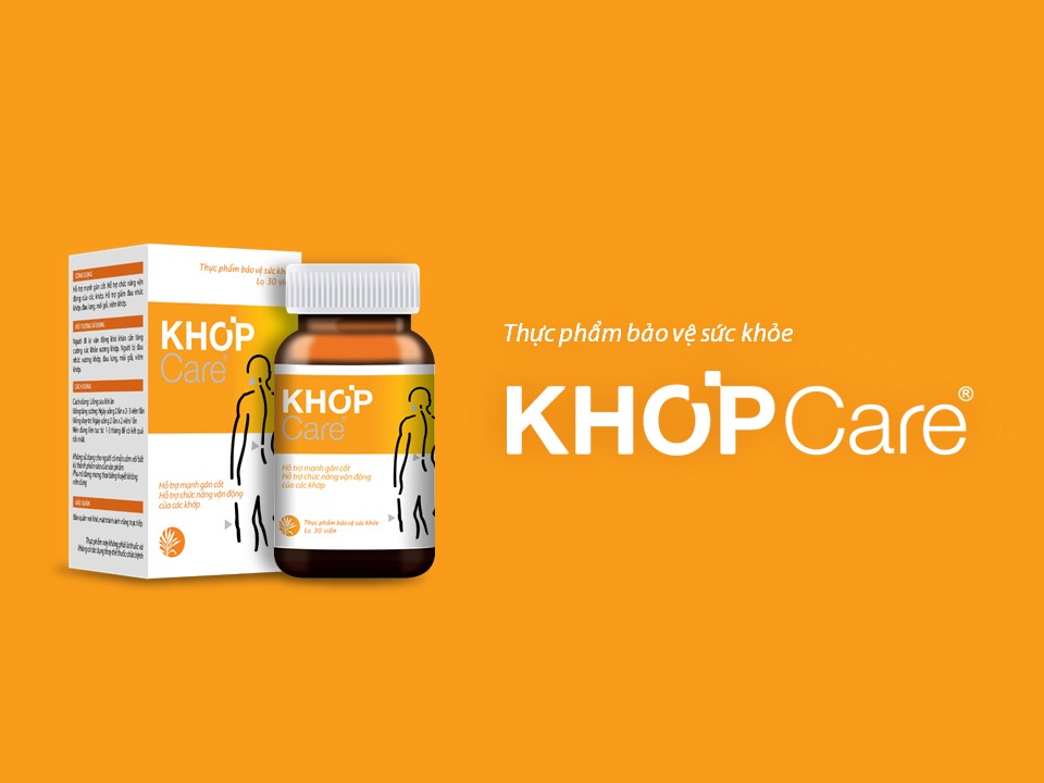 KHOP Care hỗ trợ hỗ trợ giảm đau khớp, mạnh gân cốt.